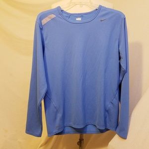 Nike Shirts - NIKE Dri-fit Blue Long Sleeve Shirt, Large Nike Shirts - NIKE Dri-fit Blue Long Sleeve Shirt, Large